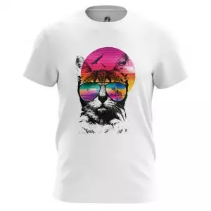 Men’s t-shirt Miami Cat Animals Cats Miami Cat Idolstore - Merchandise and Collectibles Merchandise, Toys and Collectibles 2