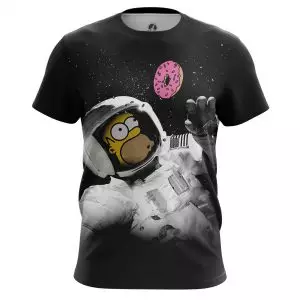 Men’s t-shirt Space Donut The Simpsons Idolstore - Merchandise and Collectibles Merchandise, Toys and Collectibles 2
