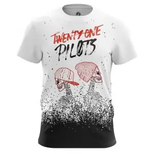 Men’s t-shirt Twenty One Pilots Shirts Clothes White Idolstore - Merchandise and Collectibles Merchandise, Toys and Collectibles 2