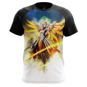Men’s t-shirt Mercy Angel Gaming Games Overwatch Idolstore - Merchandise and Collectibles Merchandise, Toys and Collectibles 2