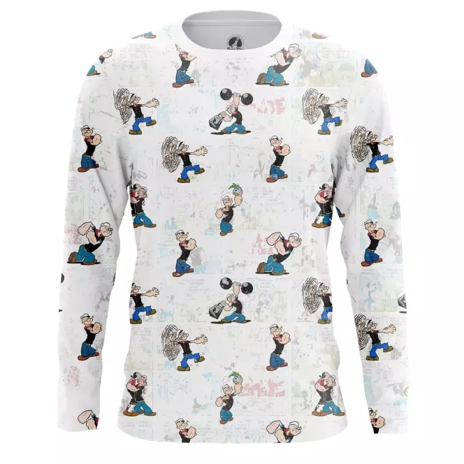 Long sleeve Popeye Sailor Art Pattern Idolstore - Merchandise and Collectibles Merchandise, Toys and Collectibles 2