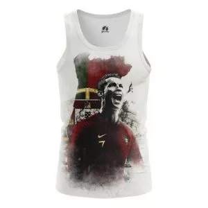 Tank Cristiano Ronaldo Illustration Fan art Vest Idolstore - Merchandise and Collectibles Merchandise, Toys and Collectibles 2