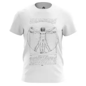 T-shirt Vitruvian Man Leonardo da Vinci Fine Art Artwork Idolstore - Merchandise and Collectibles Merchandise, Toys and Collectibles 2