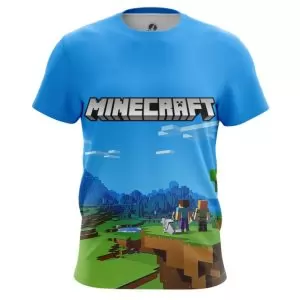 Men’s t-shirt Minecraft Pattern Fan art Idolstore - Merchandise and Collectibles Merchandise, Toys and Collectibles 2