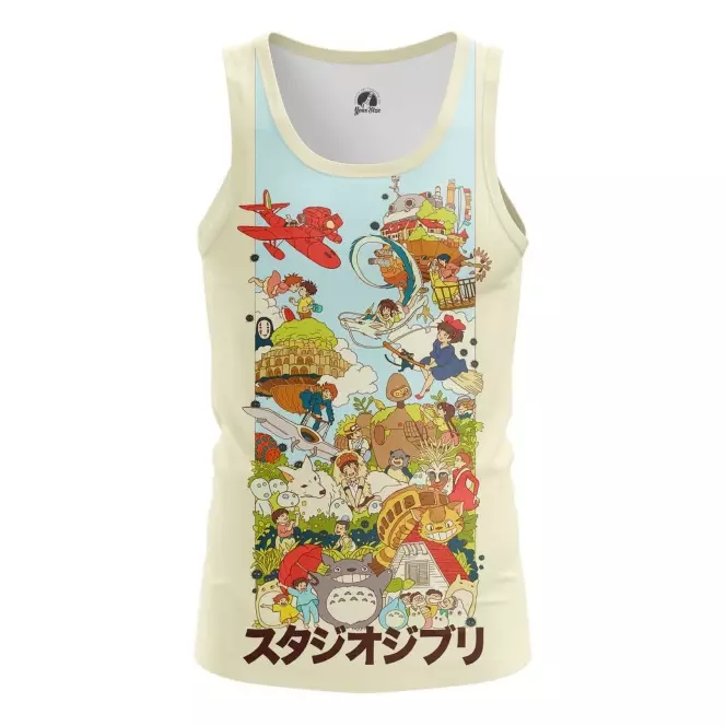 Tank Characters Ghibli Hayao Miyazaki Vest Idolstore - Merchandise and Collectibles Merchandise, Toys and Collectibles 2
