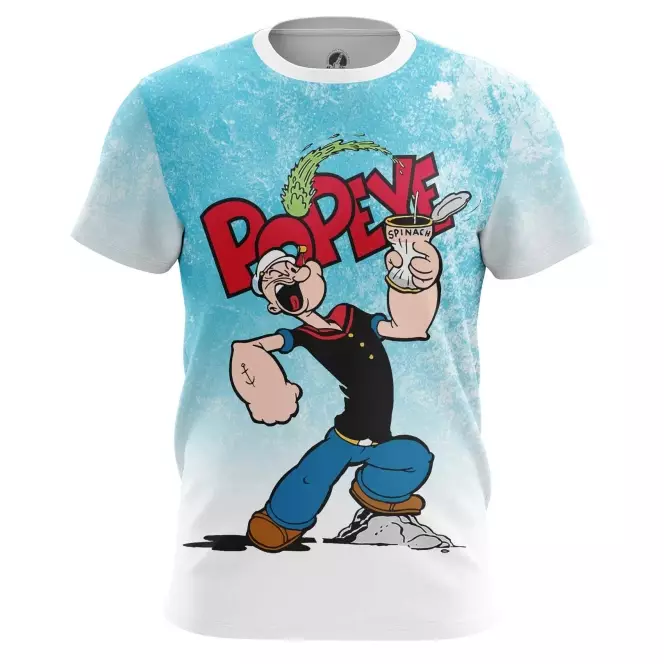 Men’s t-shirt Popeye Sailor Art Spinach Idolstore - Merchandise and Collectibles Merchandise, Toys and Collectibles 2