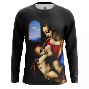 Long sleeve Madonna Litta da Vinci Boltraffio Fine Idolstore - Merchandise and Collectibles Merchandise, Toys and Collectibles 2