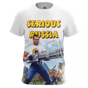 Men’s t-shirt Serious Russia Sam Game Politics Idolstore - Merchandise and Collectibles Merchandise, Toys and Collectibles 2