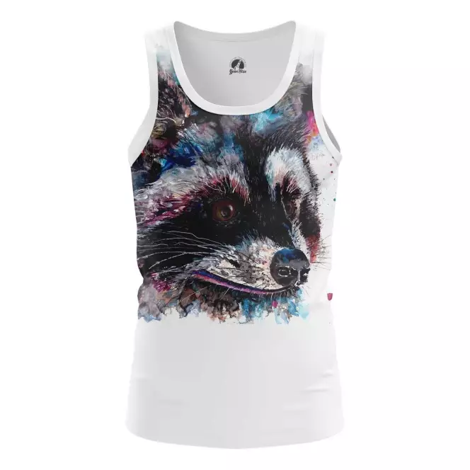 Tank Raccoon Art Picture Vest Idolstore - Merchandise and Collectibles Merchandise, Toys and Collectibles 2