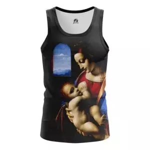 Tank Madonna Litta da Vinci Boltraffio Fine Art Artwork Vest Idolstore - Merchandise and Collectibles Merchandise, Toys and Collectibles 2