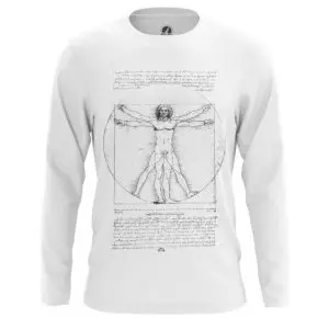 Long sleeve Vitruvian Man Leonardo da Vinci Fine Idolstore - Merchandise and Collectibles Merchandise, Toys and Collectibles 2