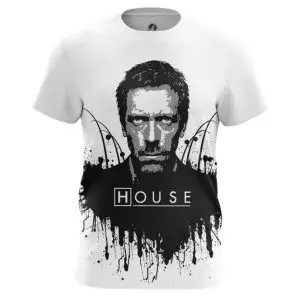 House MD Men’s t-shirt White Black Idolstore - Merchandise and Collectibles Merchandise, Toys and Collectibles 2