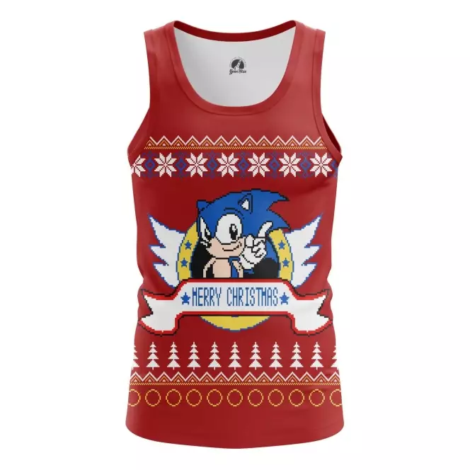 Tank Sonic sonic hedgehog X-mas Christmas Special Vest Idolstore - Merchandise and Collectibles Merchandise, Toys and Collectibles 2