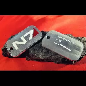 Necklace Mass Effect N7 badge token Idolstore - Merchandise and Collectibles Merchandise, Toys and Collectibles