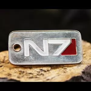 Necklace Mass Effect n7 Badge Emblem Handmade Pendant Idolstore - Merchandise and Collectibles Merchandise, Toys and Collectibles