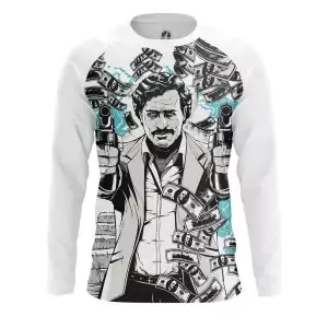 Men’s long sleeve Pablo Escobar People Idolstore - Merchandise and Collectibles Merchandise, Toys and Collectibles 2