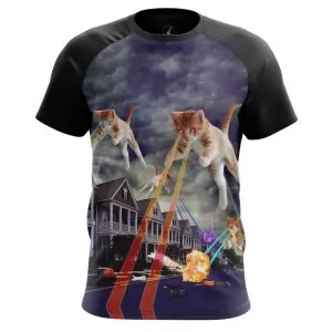 Buy men's t-shirt cat invasion fun kittens - product collection