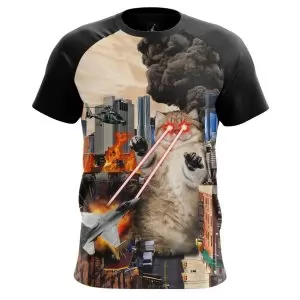 Buy men's t-shirt catastrophe cat crash fun - product collection