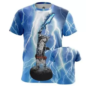 Men’s t-shirt Cat God Internet Cats Thunder Fun Idolstore - Merchandise and Collectibles Merchandise, Toys and Collectibles 2