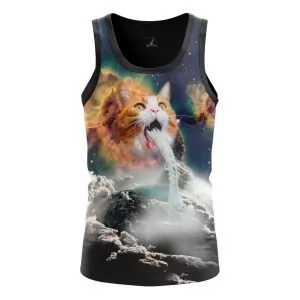 Buy men's tank milky cat space cats vest - product collection