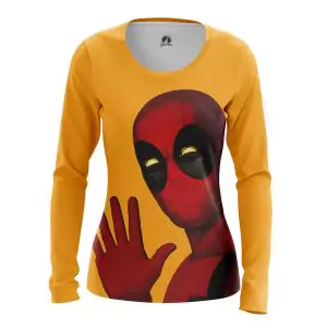 Women’s long sleeve Deadpool Hello Yellow Idolstore - Merchandise and Collectibles Merchandise, Toys and Collectibles 2