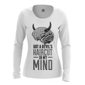 Women’s long sleeve Devils Haircut Satan Phrase Idolstore - Merchandise and Collectibles Merchandise, Toys and Collectibles 2