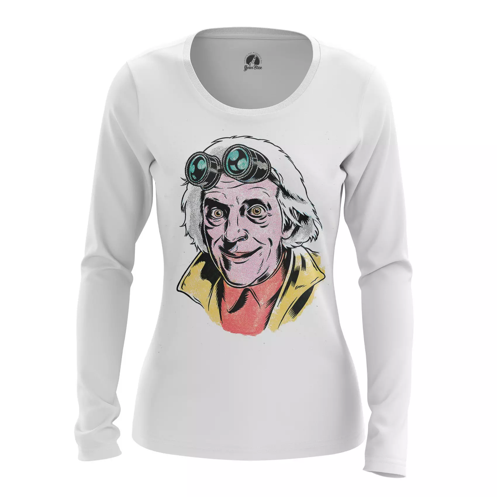 Women’s long sleeve Emmett Brown Back to Future Idolstore - Merchandise and Collectibles Merchandise, Toys and Collectibles 2