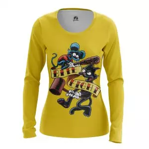 Women’s long sleeve Itchy and Scratchy Simpsons Idolstore - Merchandise and Collectibles Merchandise, Toys and Collectibles 2
