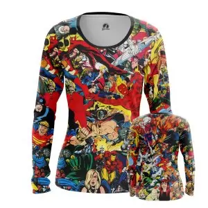 Women’s long sleeve Marvel World All Superheros Idolstore - Merchandise and Collectibles Merchandise, Toys and Collectibles 2