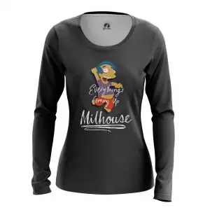 Women’s long sleeve Milhouse Simpsons Milhouse Idolstore - Merchandise and Collectibles Merchandise, Toys and Collectibles 2