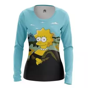 Women’s long sleeve Mona Lisa Simpsons Idolstore - Merchandise and Collectibles Merchandise, Toys and Collectibles 2