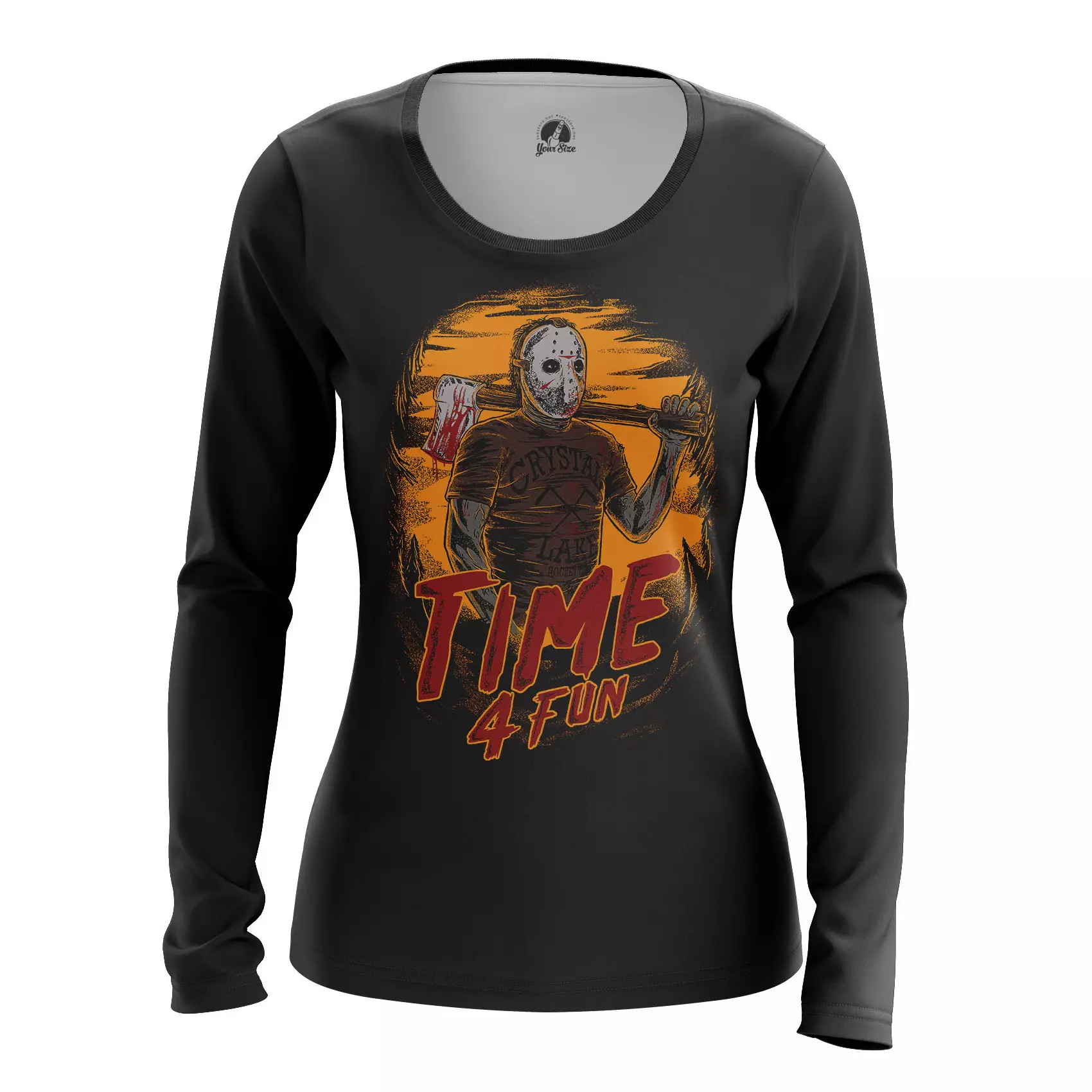 Women’s long sleeve Jason Friday 13th Black Idolstore - Merchandise and Collectibles Merchandise, Toys and Collectibles 2