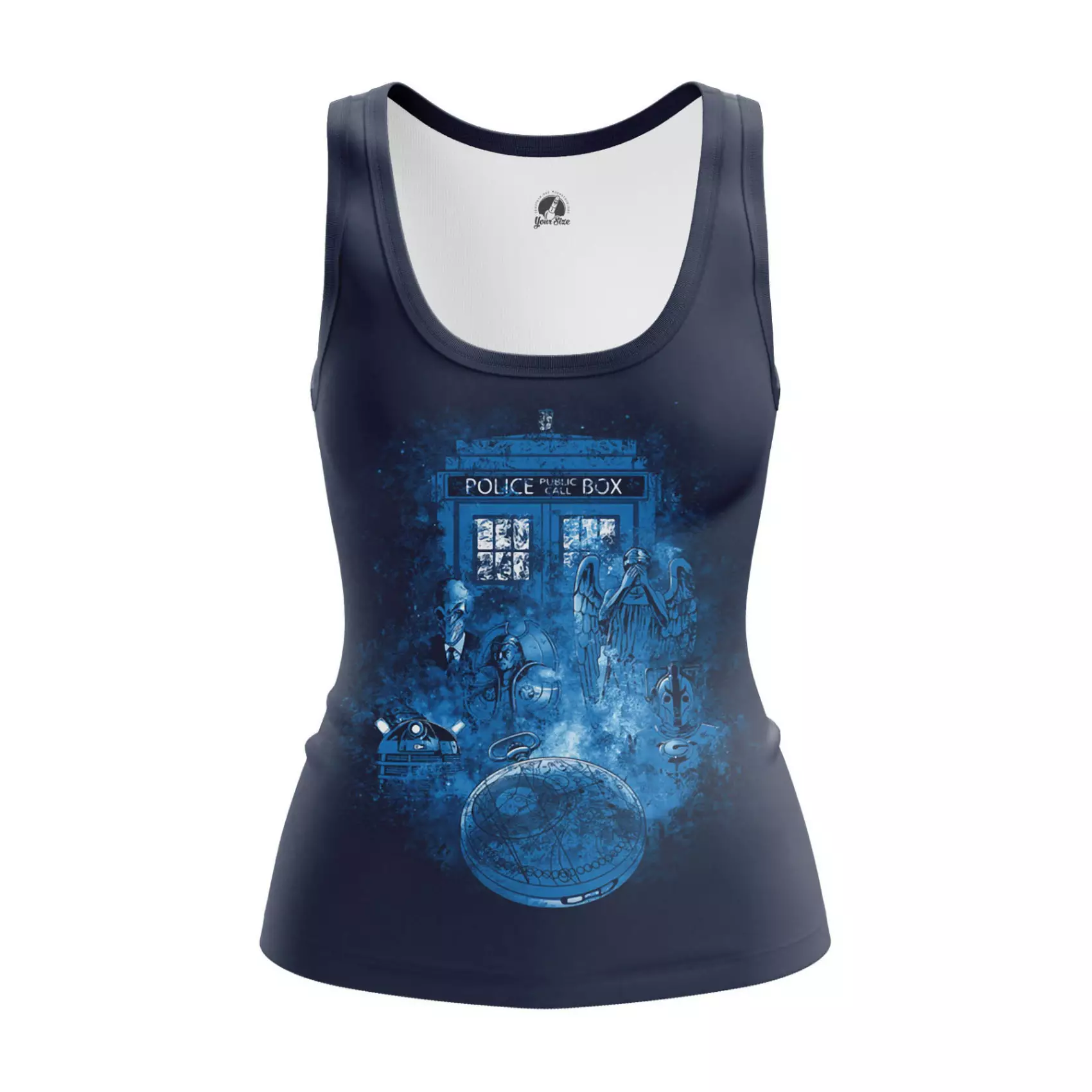 Women’s tank Doctor Who Tardis Vest Idolstore - Merchandise and Collectibles Merchandise, Toys and Collectibles 2