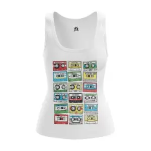 Women’s tank Eighties Audio Cassette 80s Vest Idolstore - Merchandise and Collectibles Merchandise, Toys and Collectibles 2