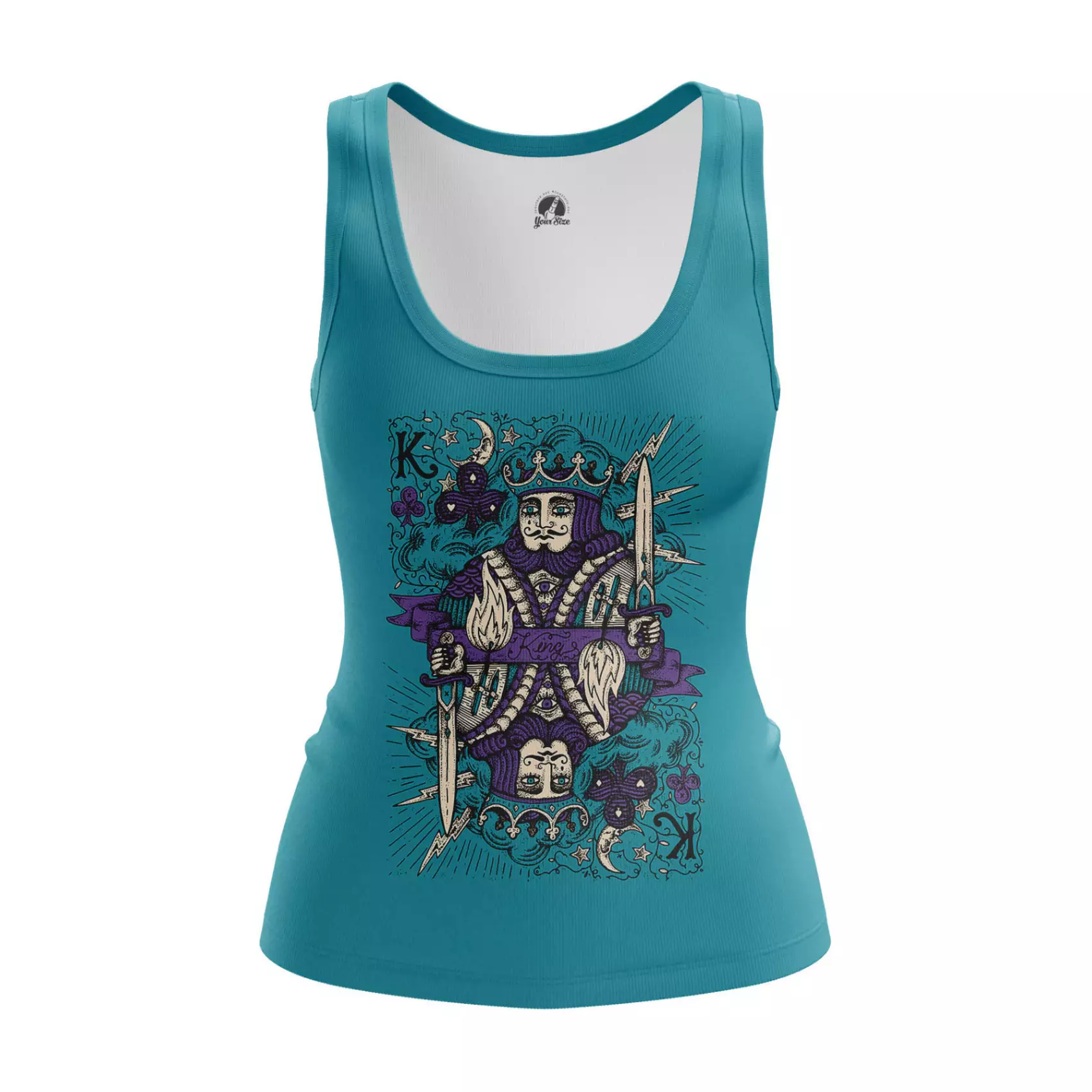 Women’s tank King Card Games Clothes Vest Idolstore - Merchandise and Collectibles Merchandise, Toys and Collectibles 2