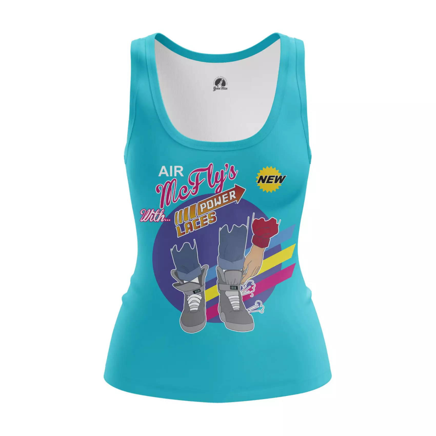 Women’s tank Mcfly’s Power Laces Back to Future Vest Idolstore - Merchandise and Collectibles Merchandise, Toys and Collectibles 2