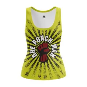 Women’s tank One punch man yellow sleevless Vest Idolstore - Merchandise and Collectibles Merchandise, Toys and Collectibles 2