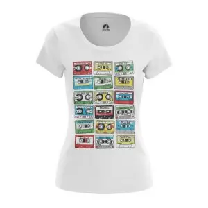 Women’s t-shirt Eighties Audio Cassette 80s Idolstore - Merchandise and Collectibles Merchandise, Toys and Collectibles 2