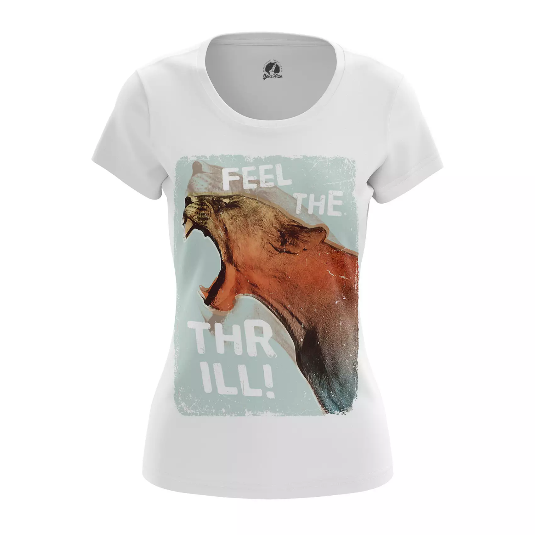 Women’s t-shirt Feel Thrill Animals Lions Idolstore - Merchandise and Collectibles Merchandise, Toys and Collectibles 2