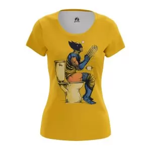 Women’s t-shirt Poo time Wolverine X-Men Idolstore - Merchandise and Collectibles Merchandise, Toys and Collectibles 2