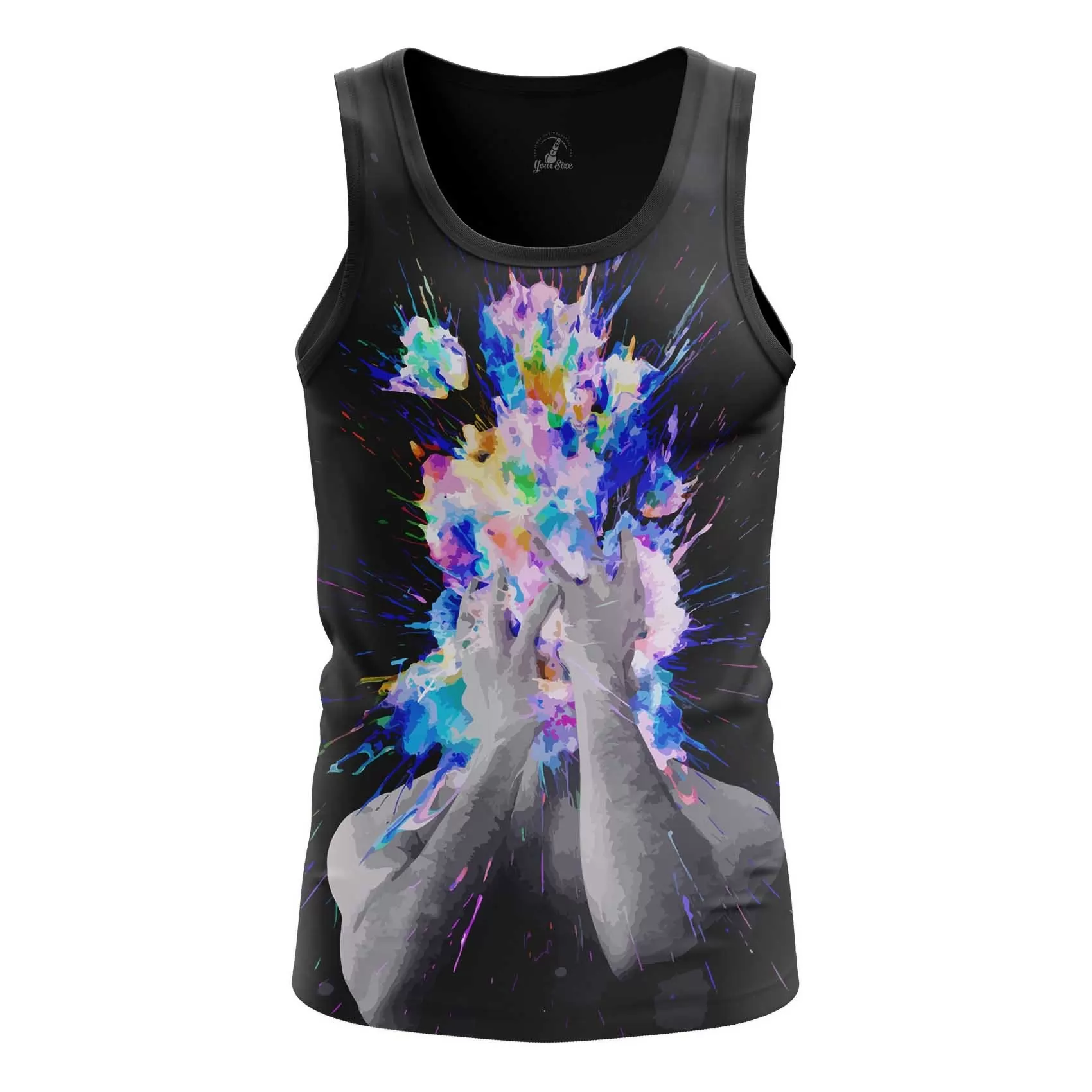 Men’s tank Head blow Space Universe Vest Idolstore - Merchandise and Collectibles Merchandise, Toys and Collectibles 2