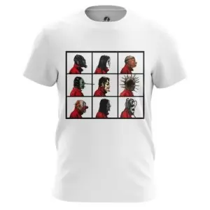 T-shirt Slipknot Masks Stages White Idolstore - Merchandise and Collectibles Merchandise, Toys and Collectibles 2