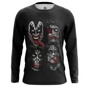 Long sleeve Faces Kiss Band Cover print Idolstore - Merchandise and Collectibles Merchandise, Toys and Collectibles 2