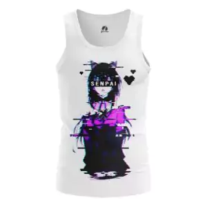 Tank Glitch Senpai Anime girl Vest Idolstore - Merchandise and Collectibles Merchandise, Toys and Collectibles 2