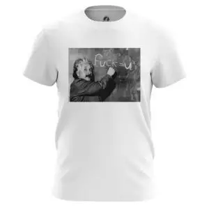 T-shirt Einstein’s formula Whie Art Idolstore - Merchandise and Collectibles Merchandise, Toys and Collectibles 2