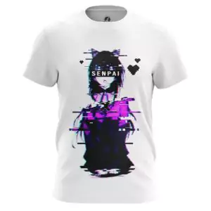 T-shirt Glitch Senpai Anime girl Idolstore - Merchandise and Collectibles Merchandise, Toys and Collectibles 2