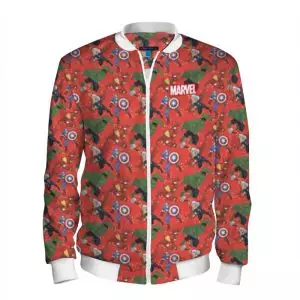 Baseball jacket Hulk Pattern red Avengers Idolstore - Merchandise and Collectibles Merchandise, Toys and Collectibles 2