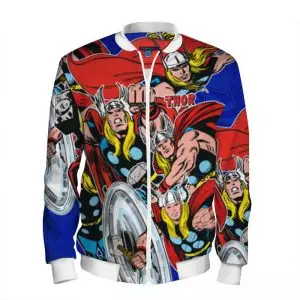 Baseball jacket Thor Vintage Pattern Comic books Idolstore - Merchandise and Collectibles Merchandise, Toys and Collectibles 2