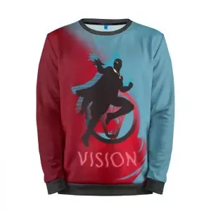 Sweatshirt Vision Minimalist Red blue Idolstore - Merchandise and Collectibles Merchandise, Toys and Collectibles 2