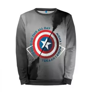 Sweatshirt Captain America Shield logo Idolstore - Merchandise and Collectibles Merchandise, Toys and Collectibles 2
